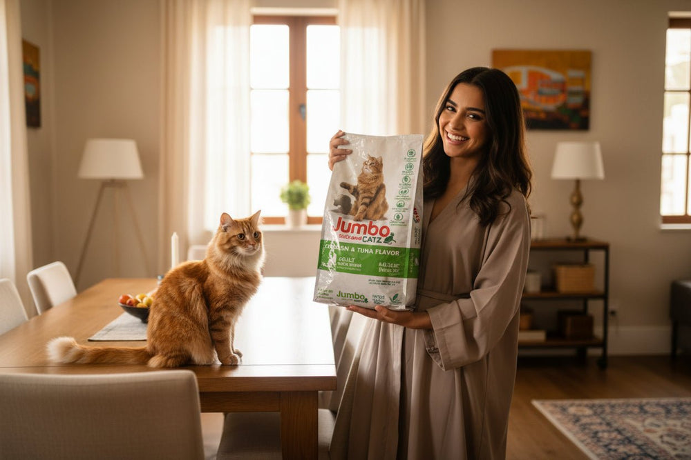 نكهة الدجاج والتونة للقطط البالغة - Jumbo