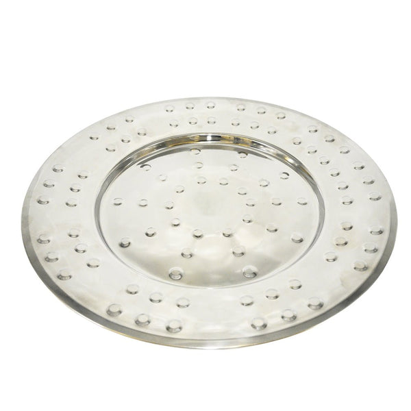 45cm stainless steel serving plate