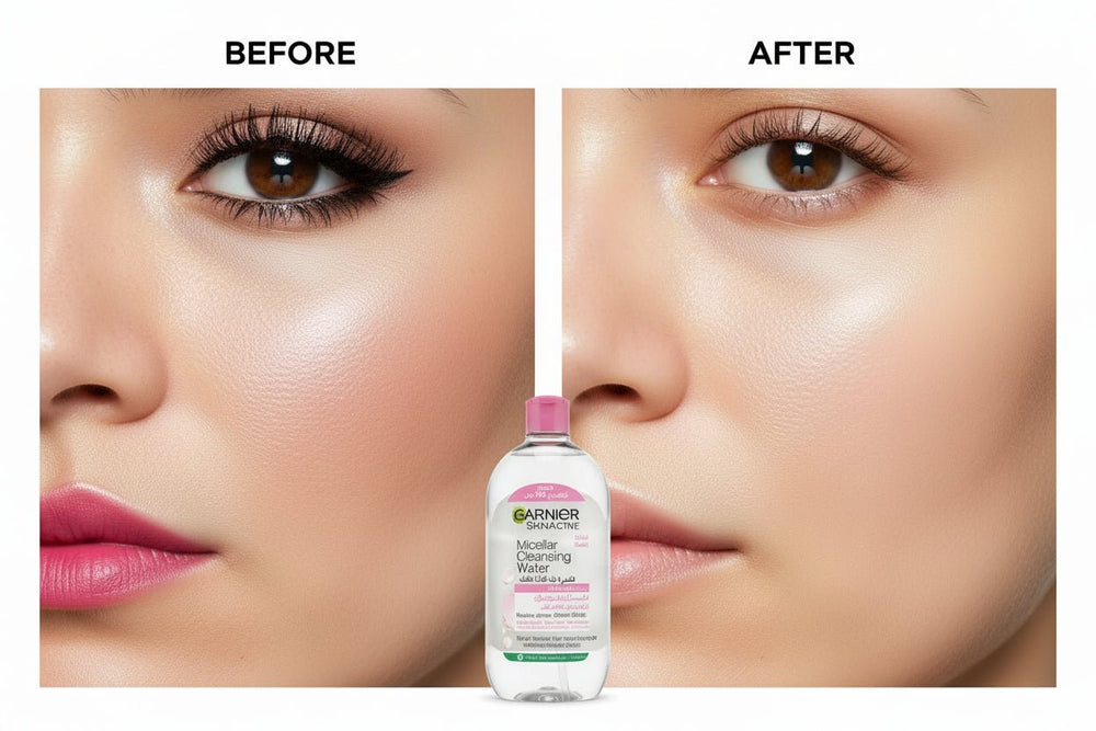 ماء ميسيلار مزيل مكياج للبشرة الحساسة سكين أكتيف من غارنييه  700 مل