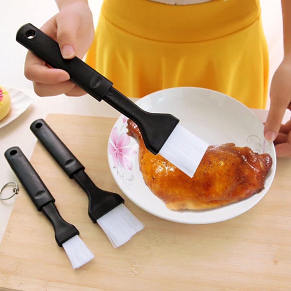 2-piece plastic pastry and oil spreading brush