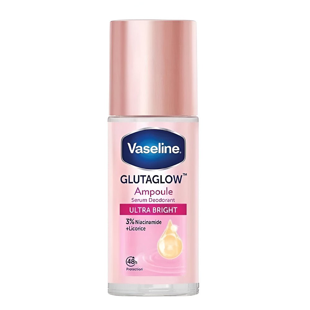 Vaseline GlutaGlow Ampoule Serum Deodorant with 3% Niacinamide and Licorice, 45 ml.