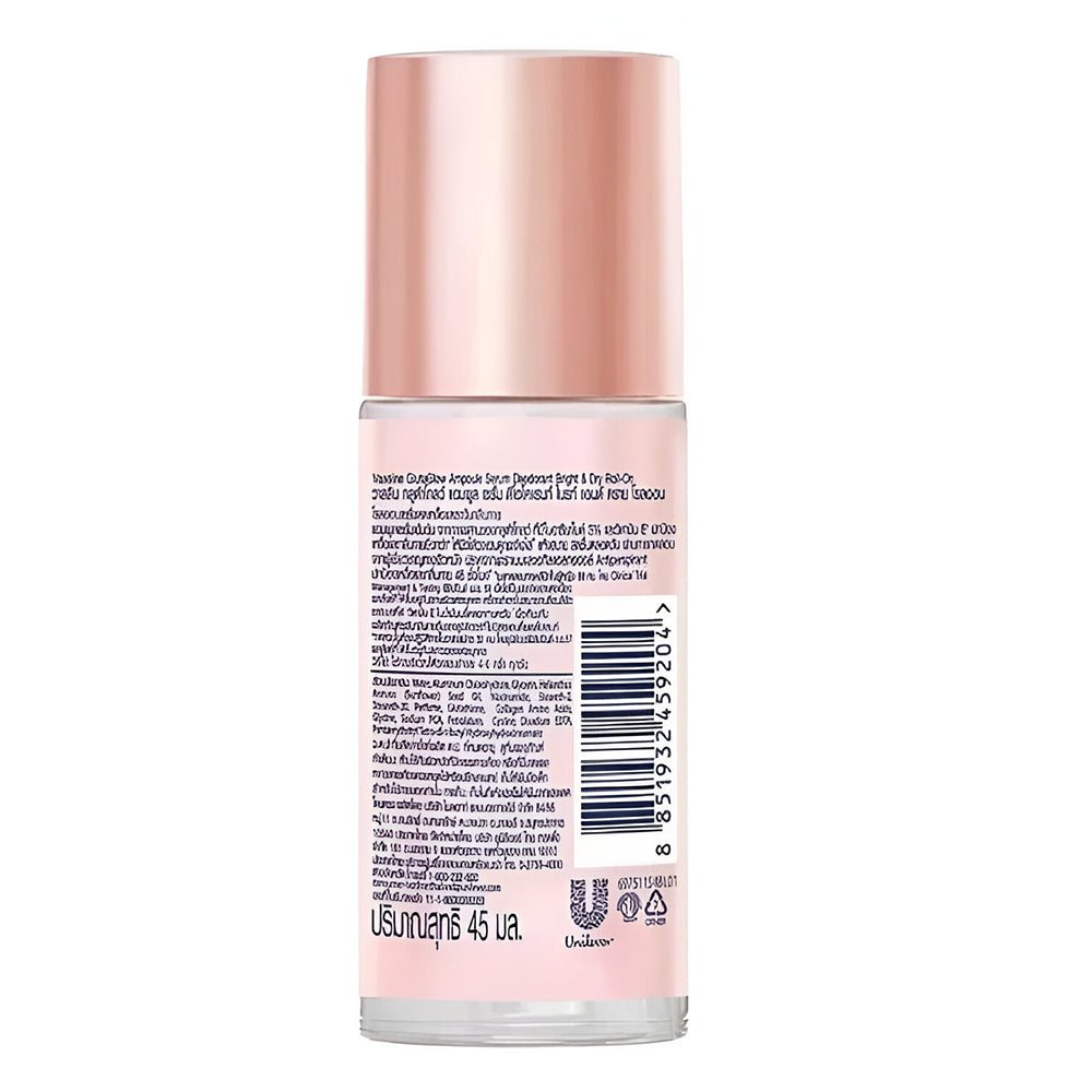 Vaseline GlutaGlow Ampoule Serum Deodorant with 3% Niacinamide &amp; Vitamin E, 45ml