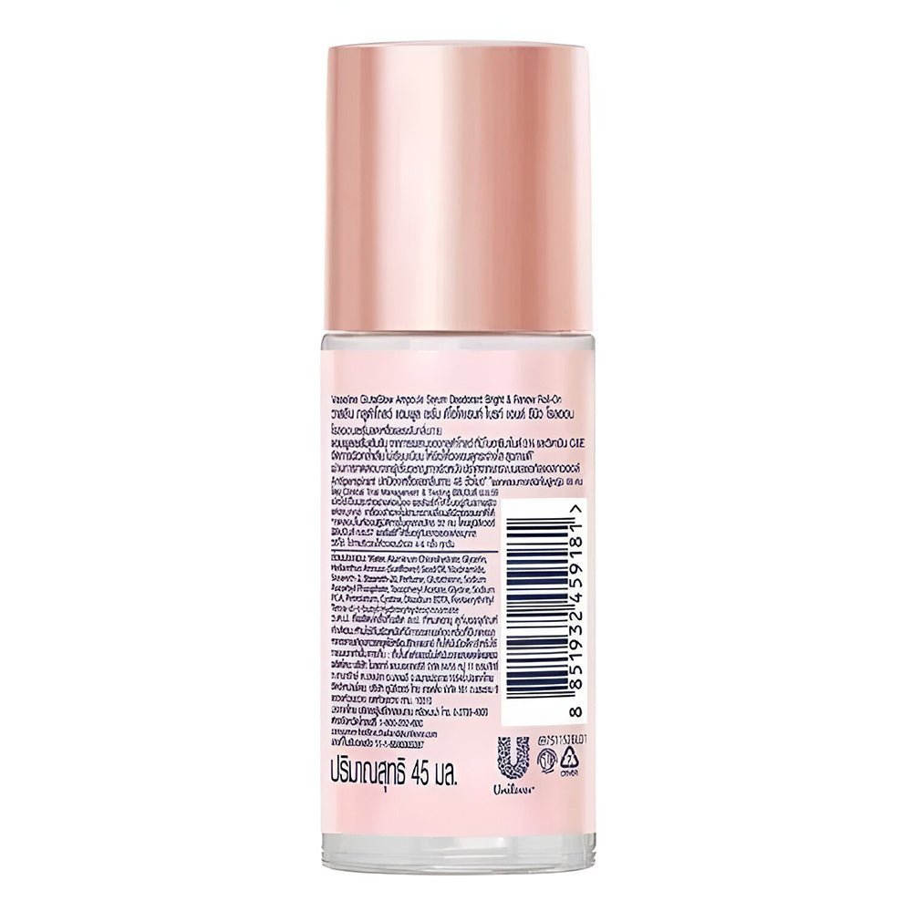 Vaseline GlutaGlow Ampoule Serum Deodorant with 3% Niacinamide and Vitamin E, C, 45 ml