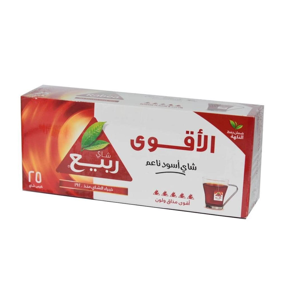 شاي ربيع اسود ناعم الأقوى 25كيس 40 جرام