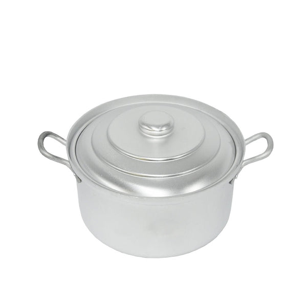 قدر طبخ ألمنيوم غير لاصق مع غطاء مقاس 14 سم