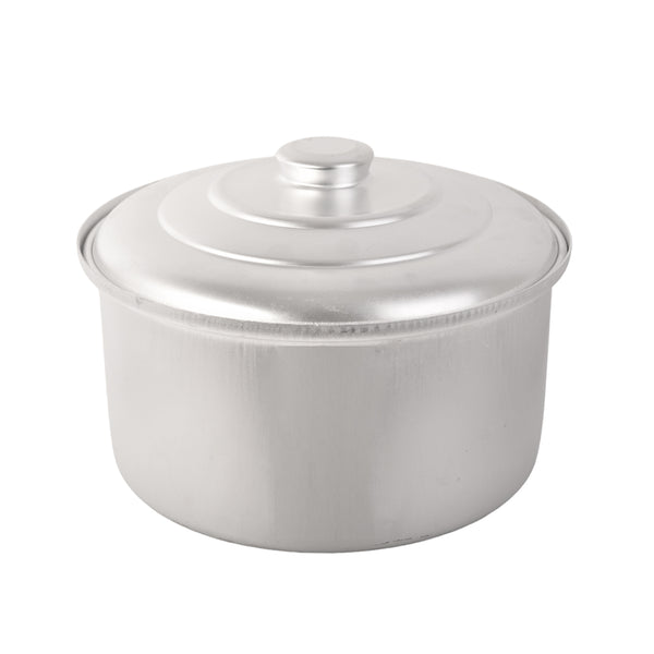 قدر طبخ ألمنيوم غير لاصق مع غطاء مقاس 22