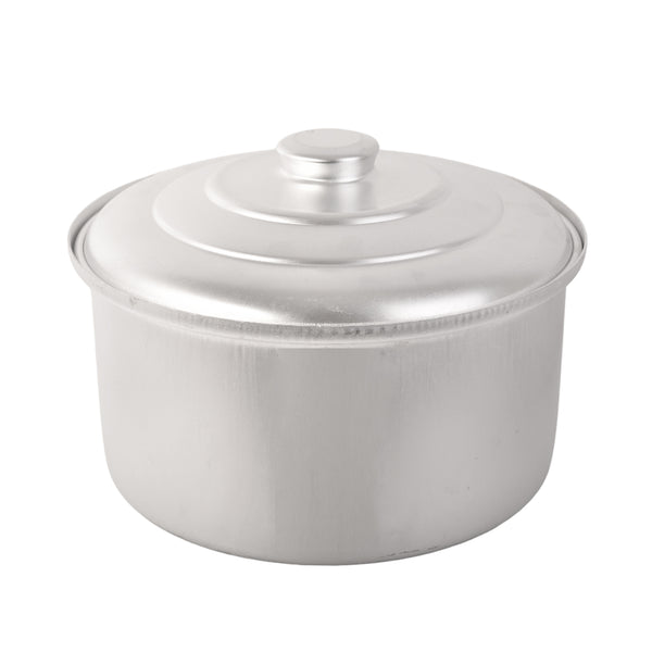 قدر طبخ ألمنيوم غير لاصق مع غطاء مقاس 26