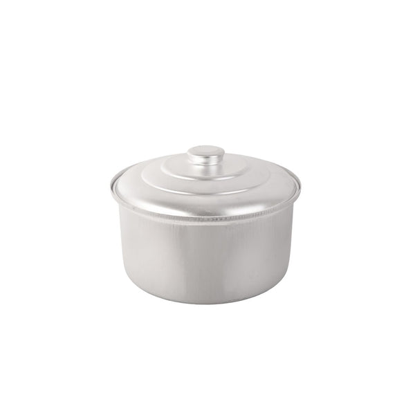 قدر طبخ ألمنيوم غير لاصق مع غطاء مقاس 12