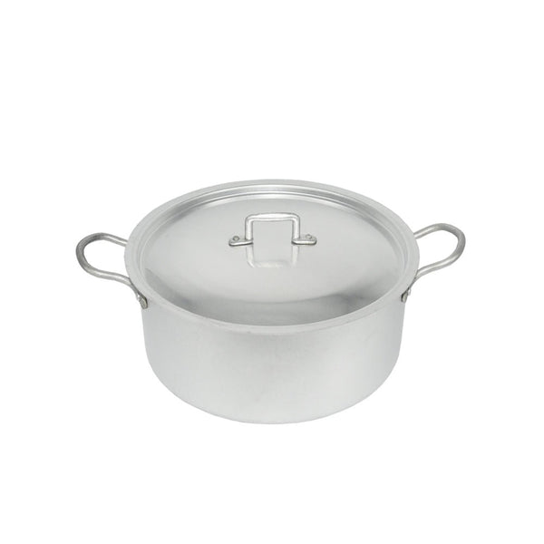 قدر طبخ ألمنيوم غير لاصق مع غطاء مقاس 20 سم