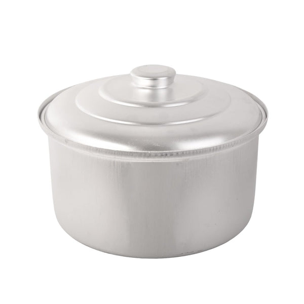 قدر طبخ ألمنيوم غير لاصق مع غطاء مقاس 24