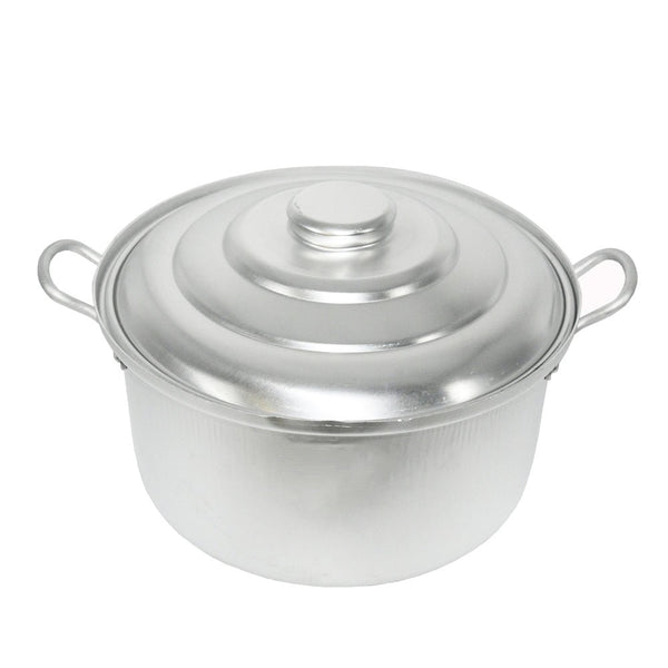 قدر طبخ ألمنيوم غير لاصق مع غطاء مقاس 22 سم