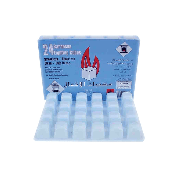 مكعبات الأشعال للمشاوي والمدافئ-24قطعة - أنية المنزل