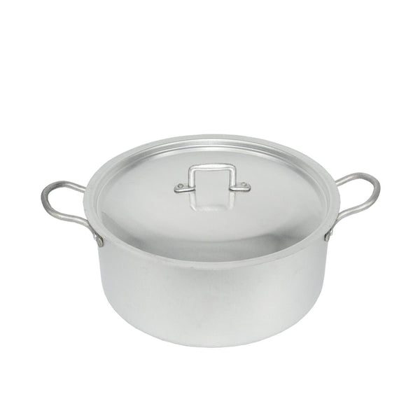 قدر طبخ ألمنيوم غير لاصق مع غطاء مقاس 22 سم