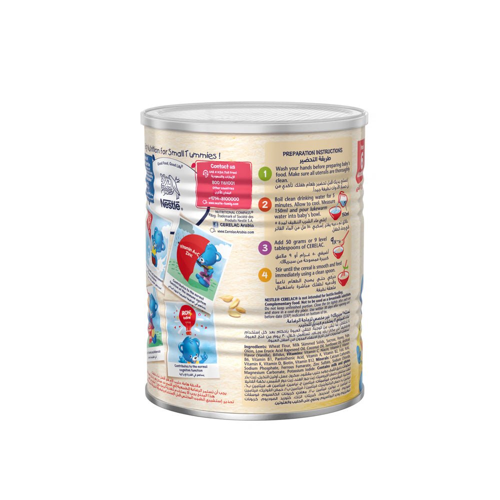 Nestle Cerelac Infant Cereal with Iron + Wheat &amp; Honey from 6 Months 400g