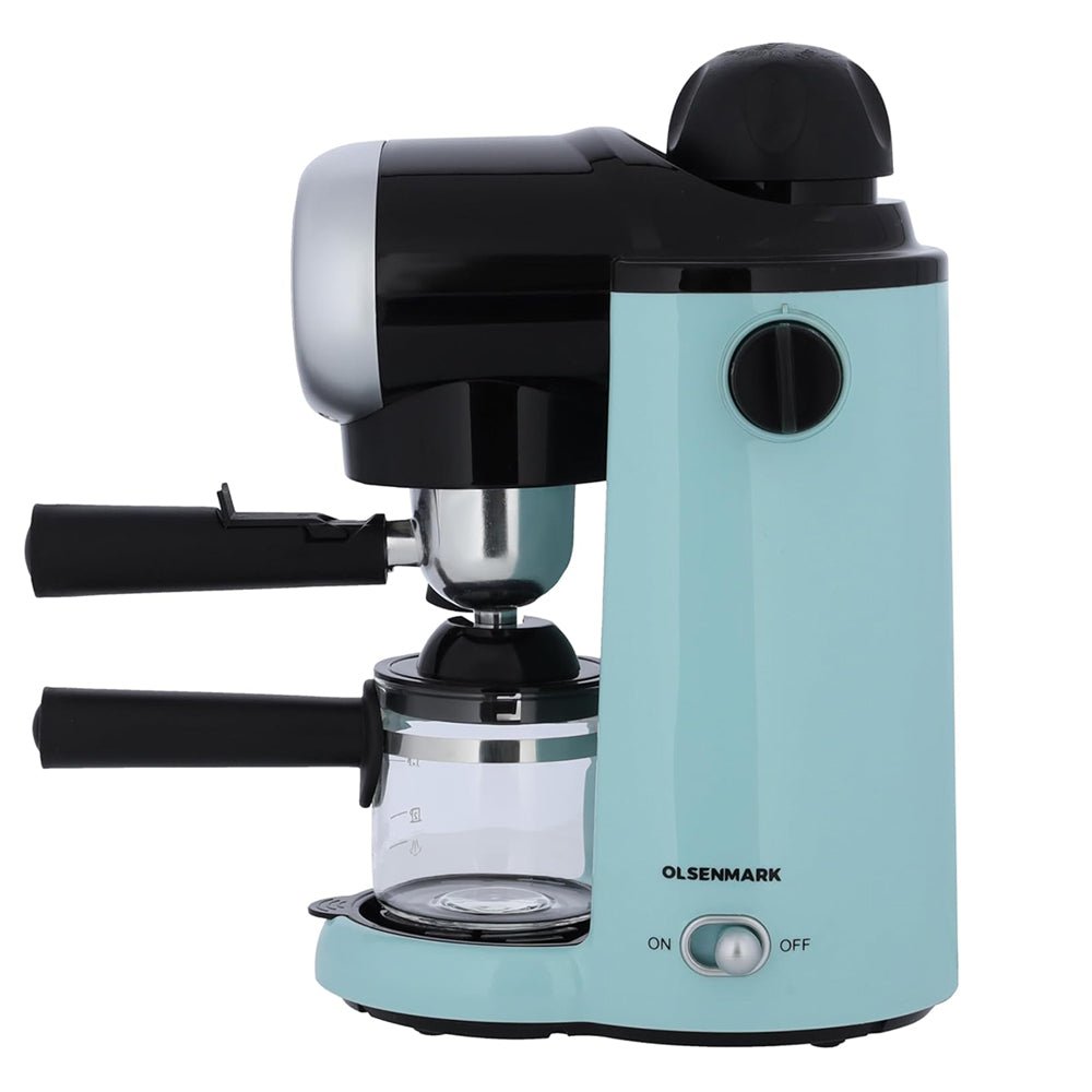Olsenmark 4-Cup 800W Cappuccino and Espresso Maker