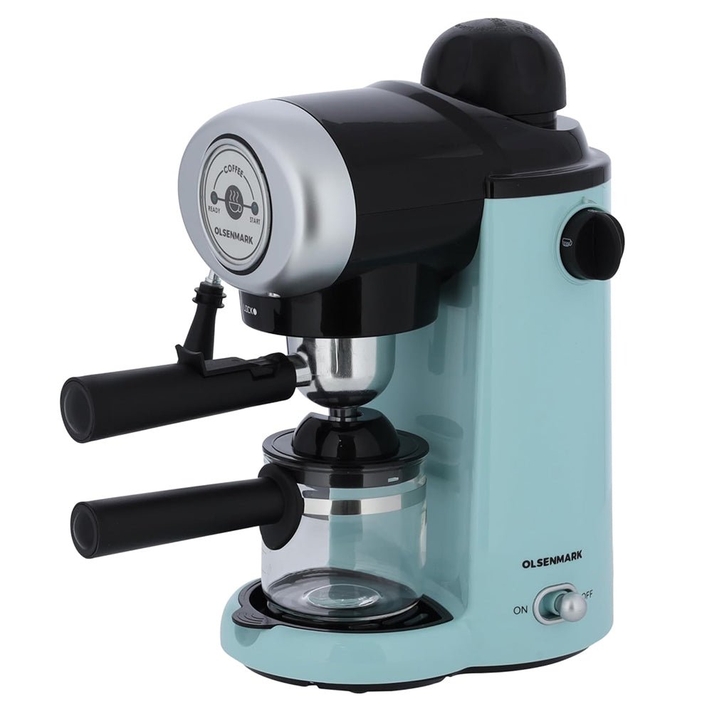 Olsenmark 4-Cup 800W Cappuccino and Espresso Maker