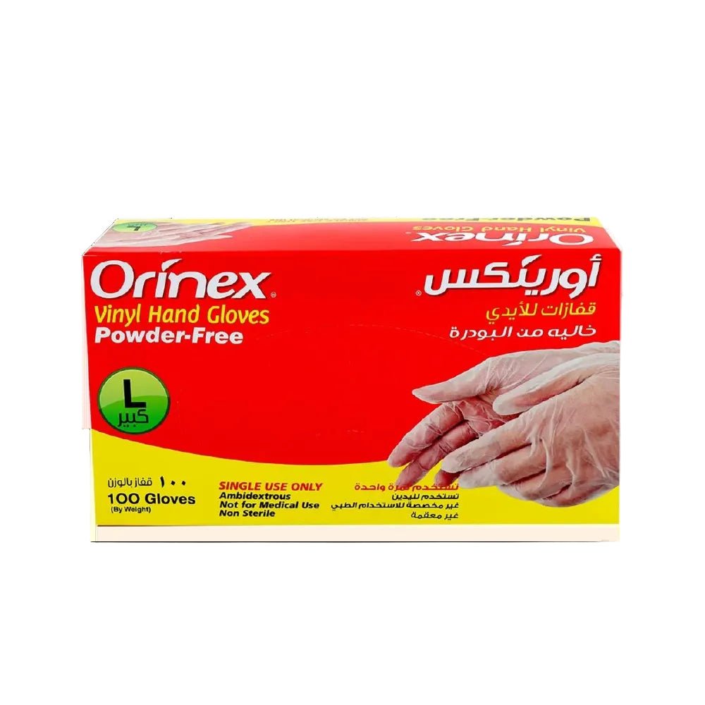 قفازات أورينكس الكبيرة حماية ونظافة بدون بودرة