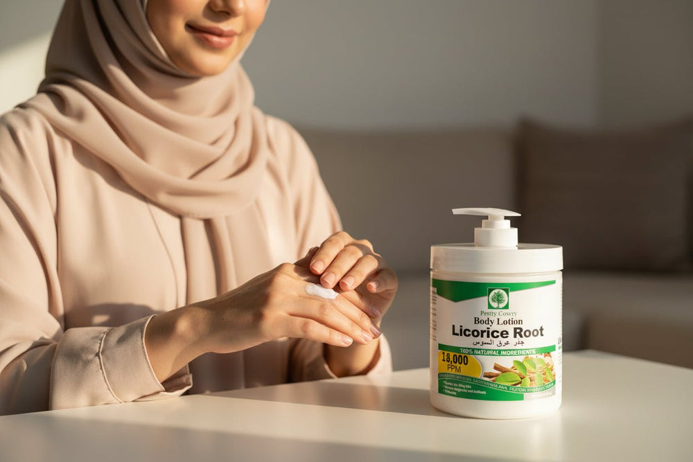 لوشن الجسم بخلاصة عرق السوس من بريتي كاوري 500 مل