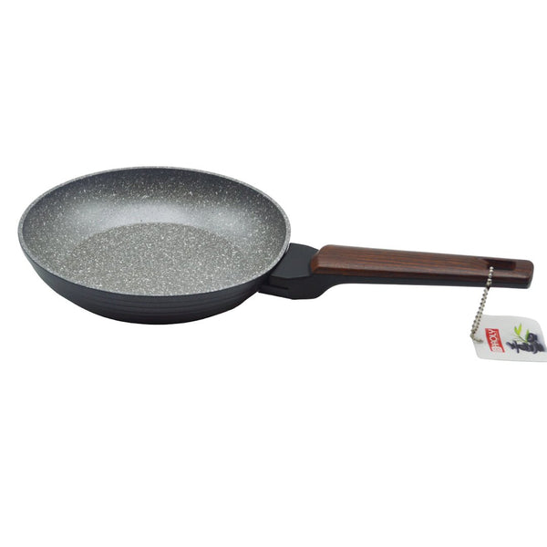 22cm Non-stick Granite Frying Pan with Heat-Resistant Handle