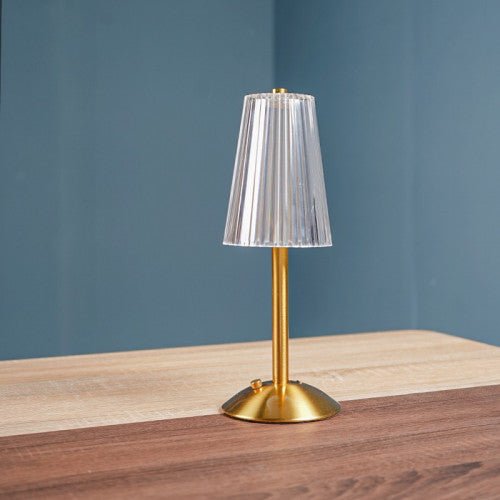 Wireless touch table lamp, rechargeable 