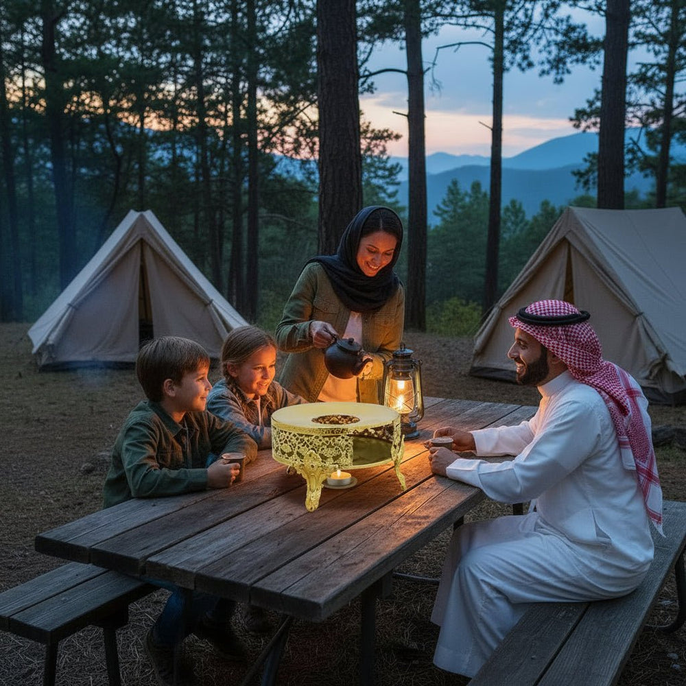سخان ابريق الشاي ستانلس ستيل ذهبي 15 سم