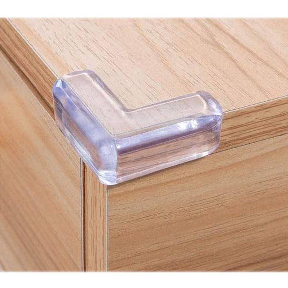 واقيات زوايا الطاولة شفافة 4 قطع PVC