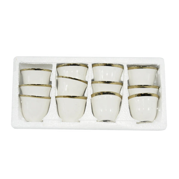 طقم فناجين قهوة عربية مكون من 12 قطعة