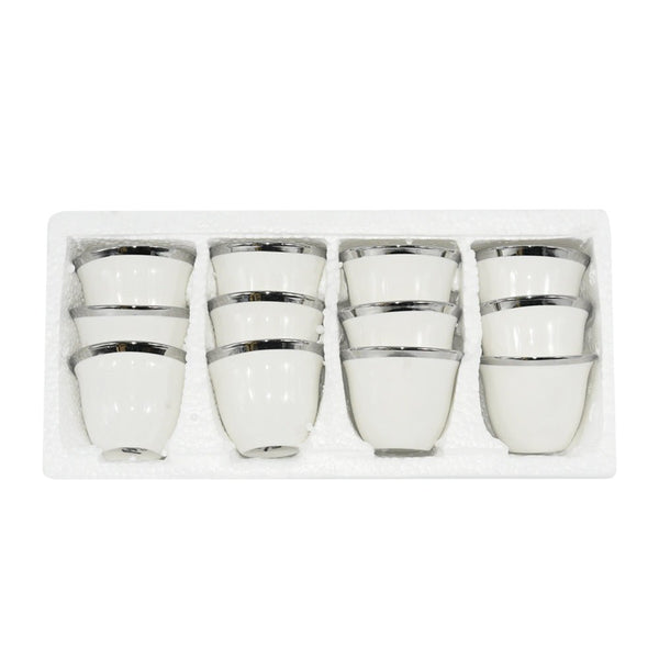 طقم فناجين قهوة عربية مكون من 12 قطعة