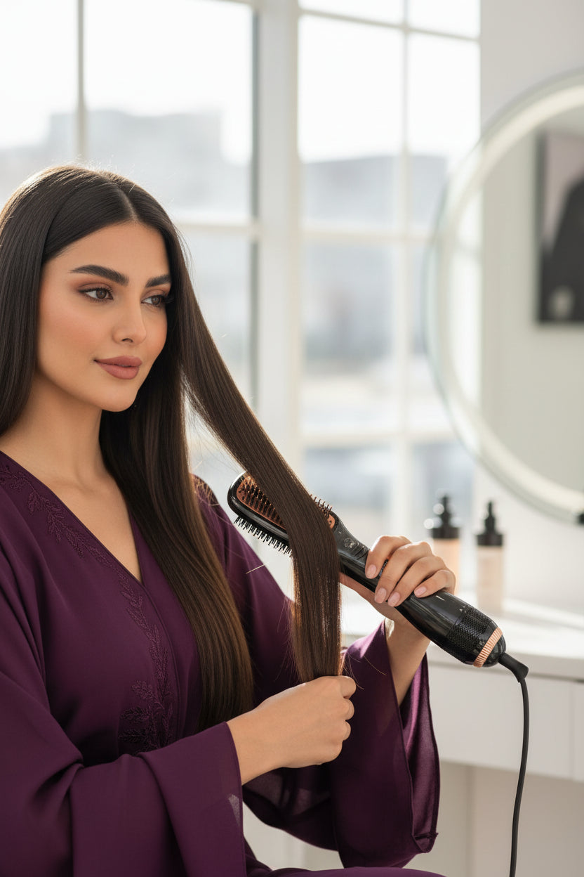 فرشاة ومجفف شعر 2 في 1 لتصفيف وتجفيف سريع