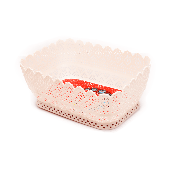 سلة تقديم الفاكهة بلاستيك 27*18*11سم - أنية المنزل