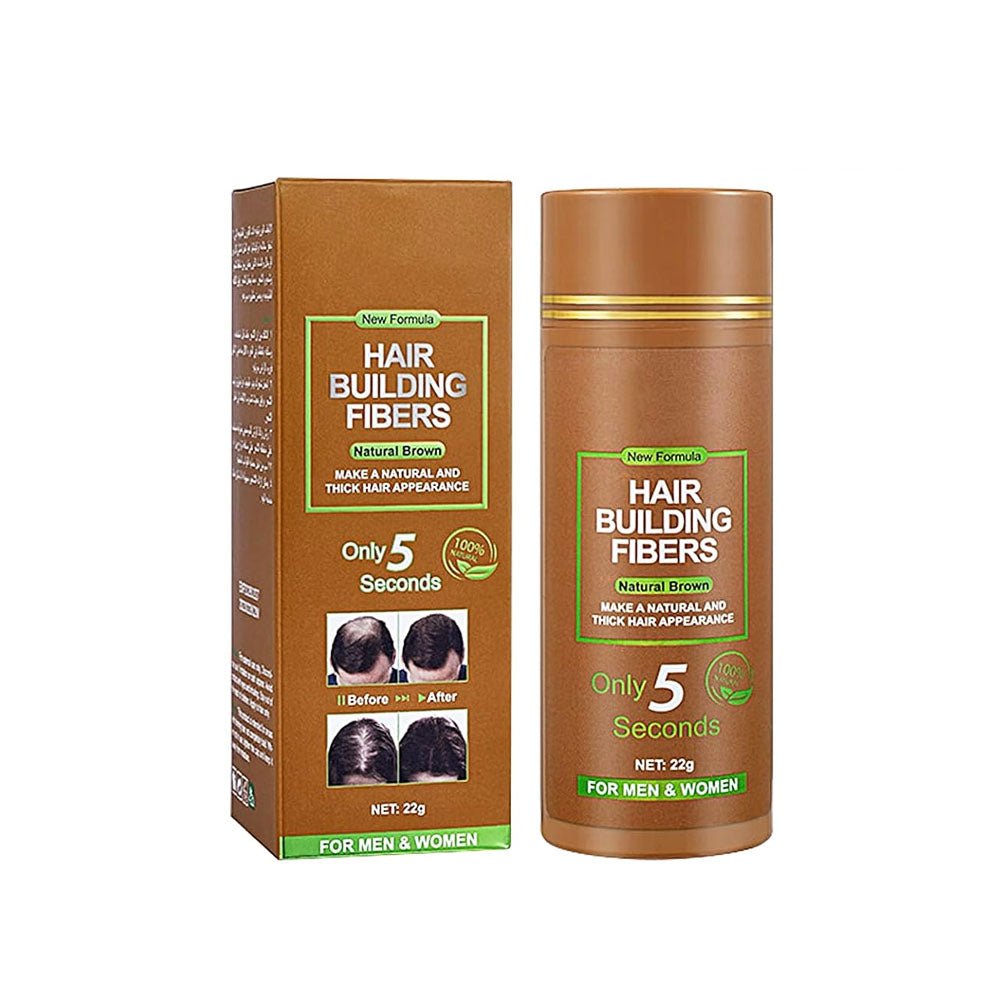Disaar Protein Fibers for Thickening and Building Hair Natural Brown Color 22g