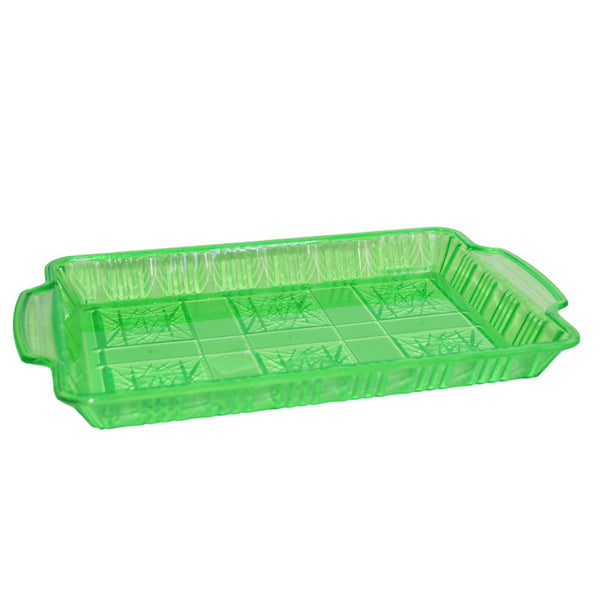 صينية تقديم بلاستيك بمقبضين