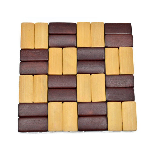 قاعدة حرارية للاطباق الساخنة من الخشب