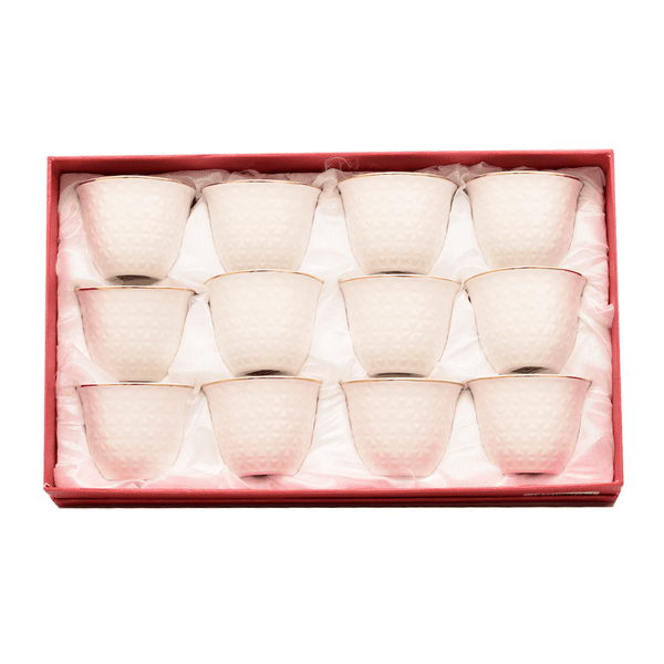 طقم فناجين قهوة 12 قطعة سيراميك - أنية المنزل