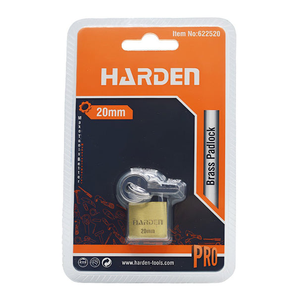 قفل أمان نحاسي صغير الحجم 20مم من هاردن