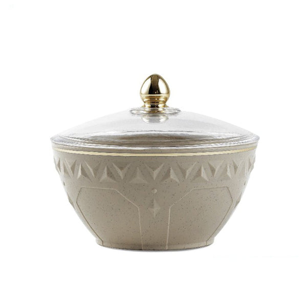 تمرية بلاستيك بغطاء شفاف -600مل