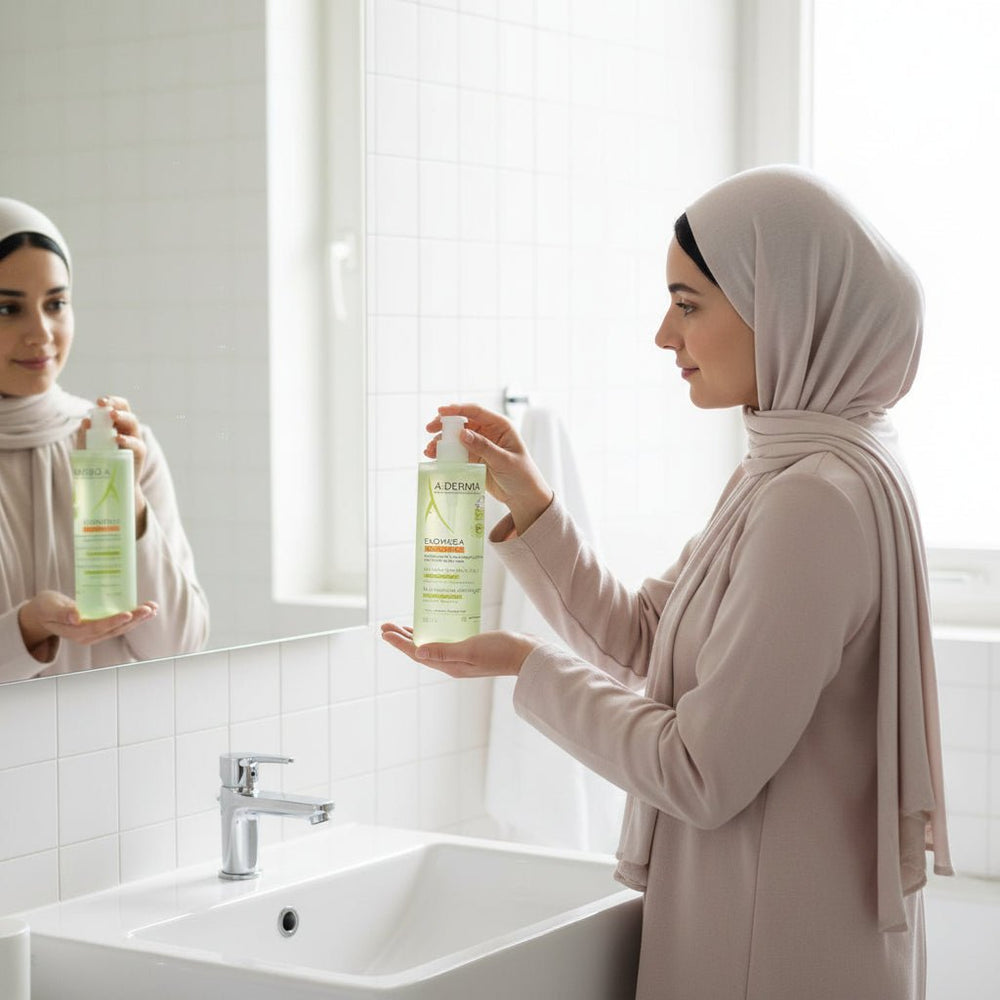 جل تنظيف 2 في 1 للبشرة الجافة والمعرضة للإكزيما -  500 مل A-DERMA