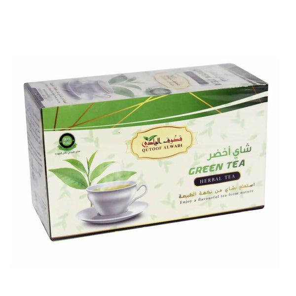 Natural Green Tea from Qatouf Al Wadi, 24 Bags