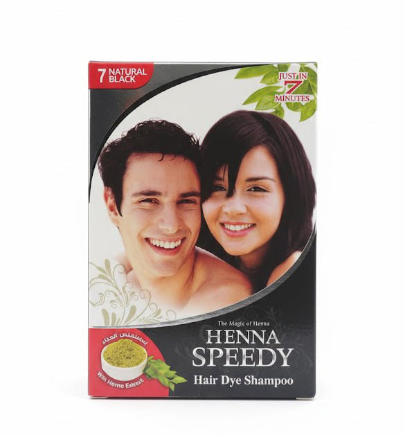 شامبو صبغة الشعر هينا سبيدي بني طبيعي بخلاصة الحناء أسود