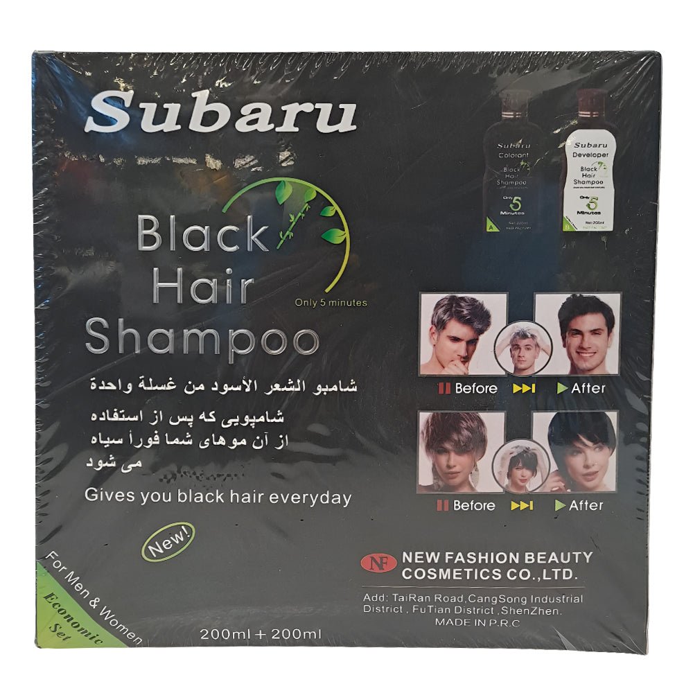شامبو سوبارو لتلوين الشعر باللون الأسود
