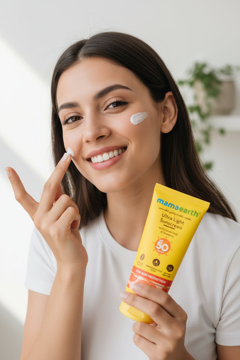 واقي شمس ماما إيرث الهندي الخفيف SPF 50 PA+++ 80 ml