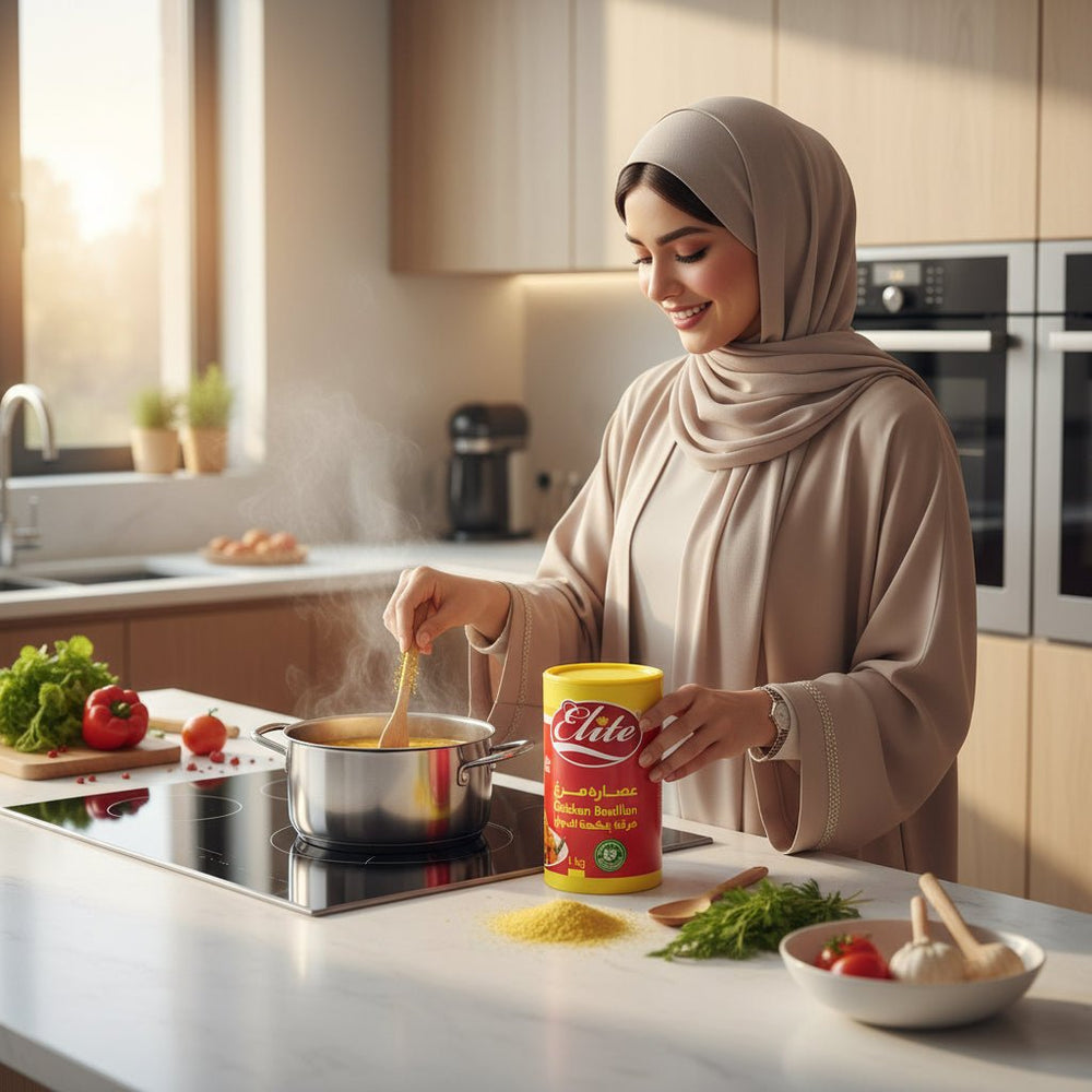 مرقة دجاج بودرة إيليت 1 كيلوجرام
