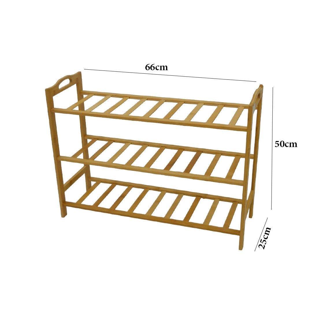 رفوف احذية من الخشب 3 رفوف