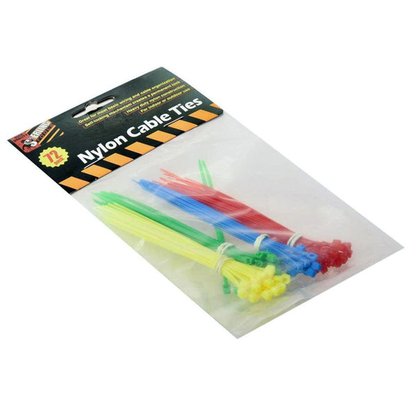 72-Piece Multipurpose Self-Locking Cable Ties