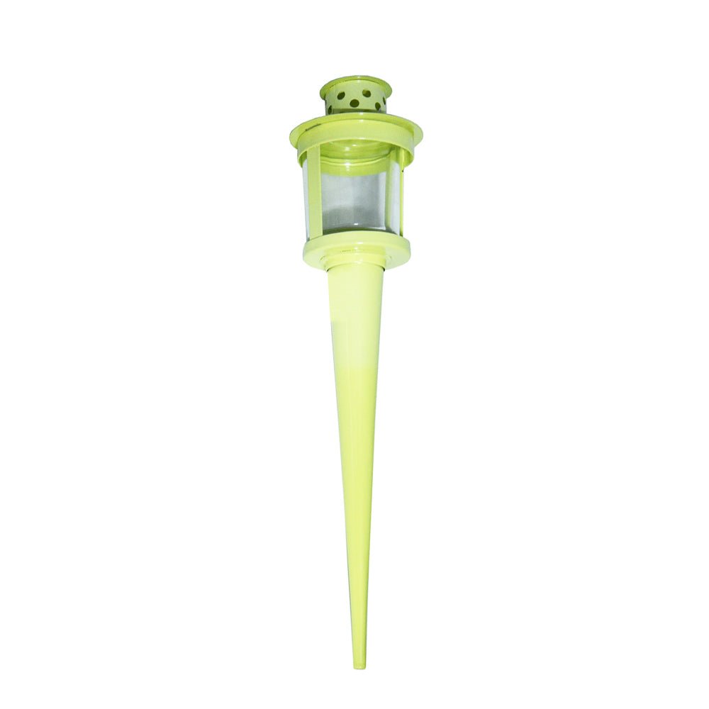Metal garden candle holder, cone shape