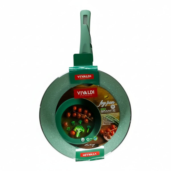 مقلاة جرانيت، 28 سم، بمقبض مريح