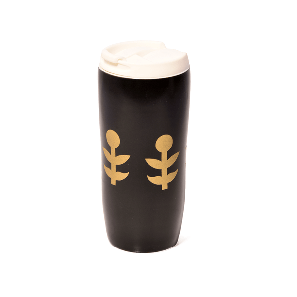 كوب سفر سيراميك بغطاء انيق 500مل - أنية المنزل