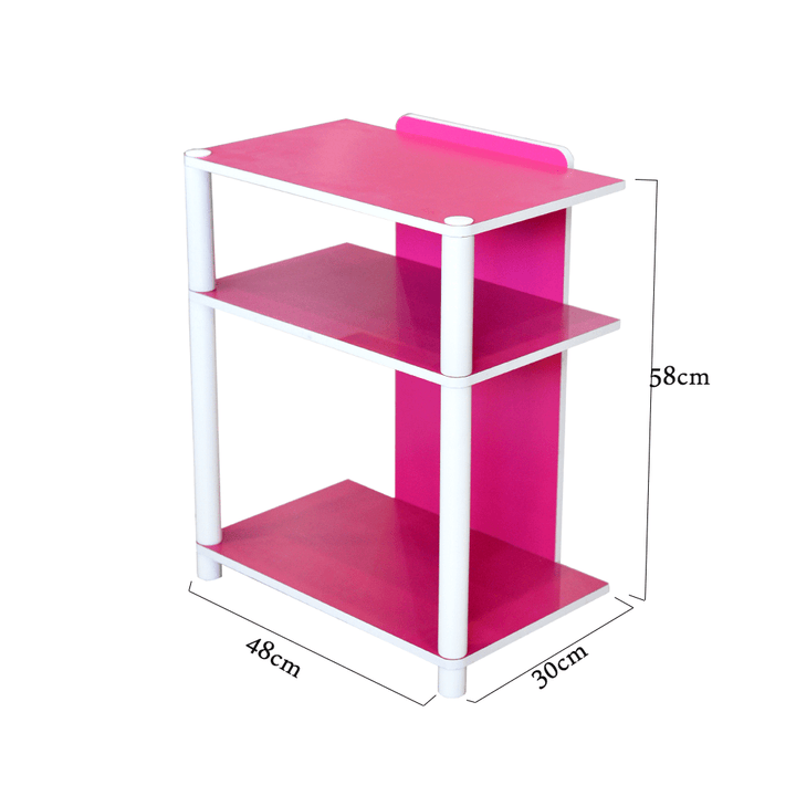رفوف متعددة الاستخدام من الخشب   58*48*30سم - أنية المنزل