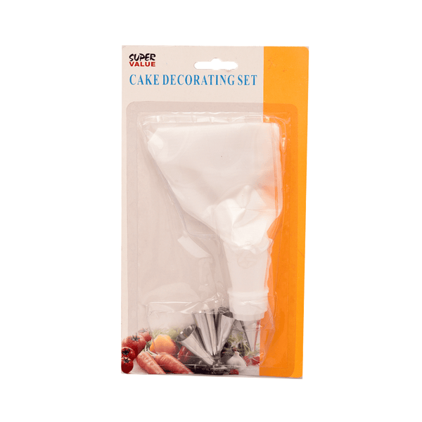 قمع تزيين الكيك بلاستيك 4 قطع 20سم - أنية المنزل