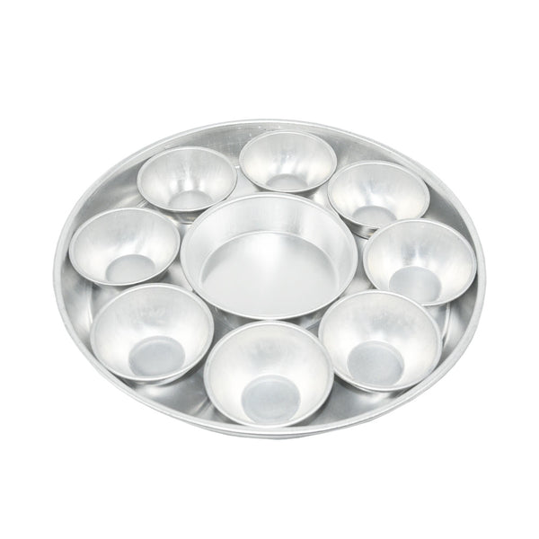 صينية تقديم متعددة الإستعمالات مقسمة إلى تسعة أقسام